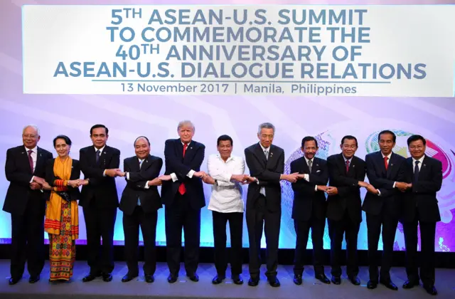 Các lãnh đạo chụp hình chung tại cuộc họp thượng đỉnh ASEAN - Mỹ