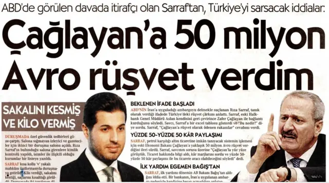 Cumhuriyet gazetesi Zarrab haberi