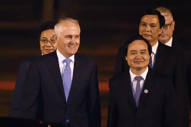 Thủ tướng Australia Malcolm Turnbull tới Đà Nẵng hôm 9/11