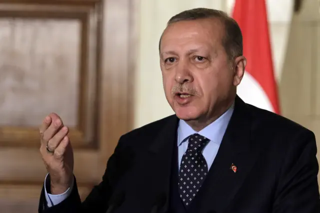 الرئيس التركي رجب طيب أردوغان