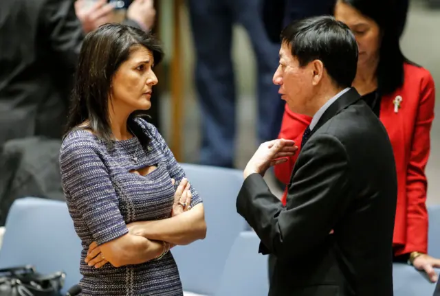 نيكي هايلي في الأمم المتحدة