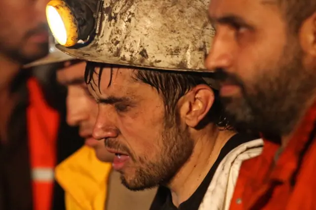 Soma'da madenciler