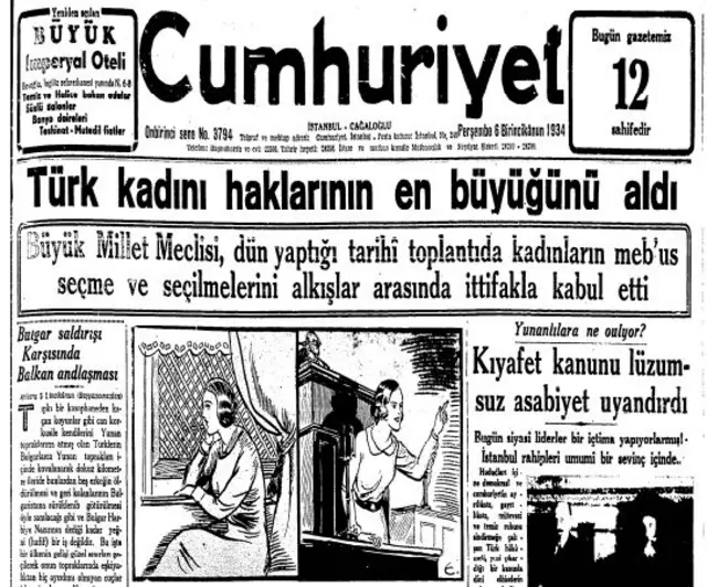 Cumhuriyet manşeti