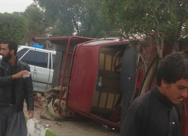 سیل در بندر دیر بوشهر
