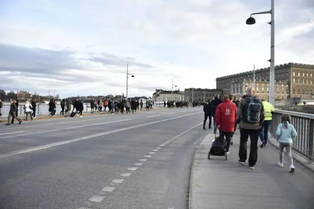 Пешеходы в Стокгольме