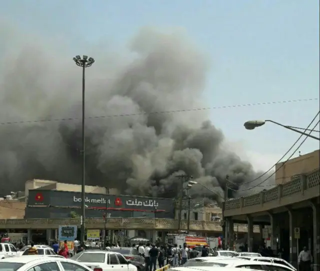 آتش‌سوزی پاساژ رضوان اهواز
