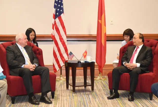 Thủ tướng Nguyễn Xuân Phúc tiếp Bộ trưởng Nông nghiệp Hoa Kỳ Sonny Perdue