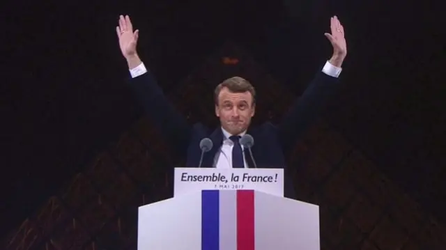 Macron zafer konuşması