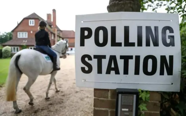 A private residence in Hampshire is a polling station for the day