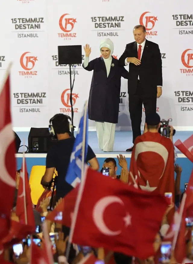 Cumhurbaşkanı Recep Tayyip Erdoğan ve eşi Emine Erdoğan