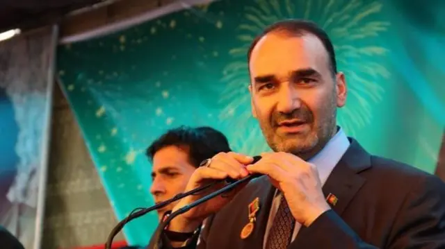 عطا محمد نور، والی بلخ و رئیس اجرایی جمعیت اسلامی که شامل ائتلاف جدید سیاسی است
