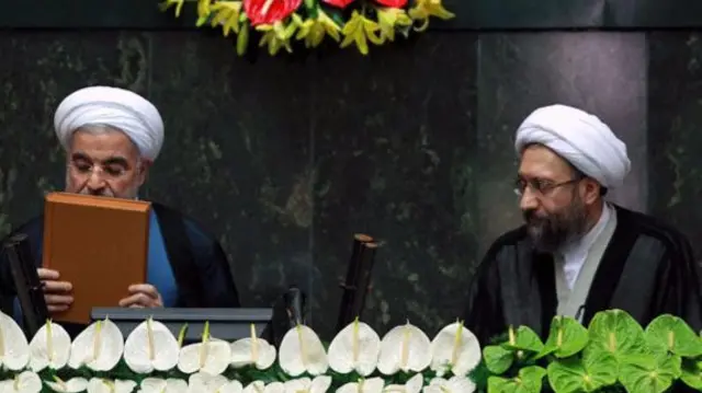 مراسم تحلیف دور اول ریاست جمهوری روحانی