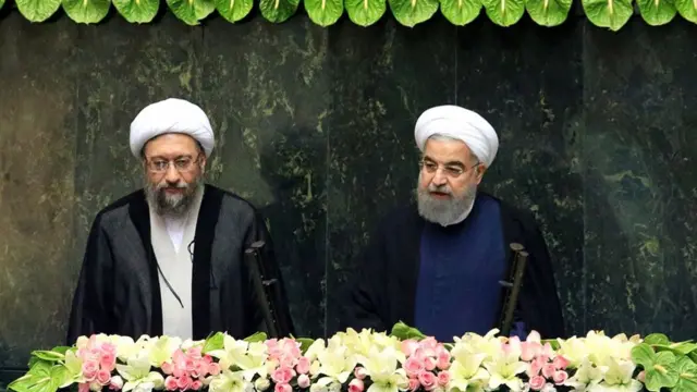 در مراسم تحلیف دور دوم ریاست جمهوری حسن روحانی