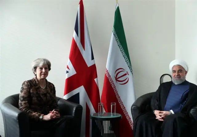 حسن روحانی و ترزا می