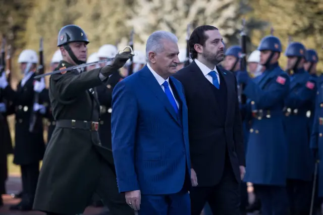 Binali Yıldırım ve Hariri