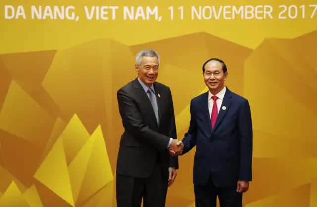 Thủ tướng Lý Hiển Long và Chủ tịch Trần Đại Quang