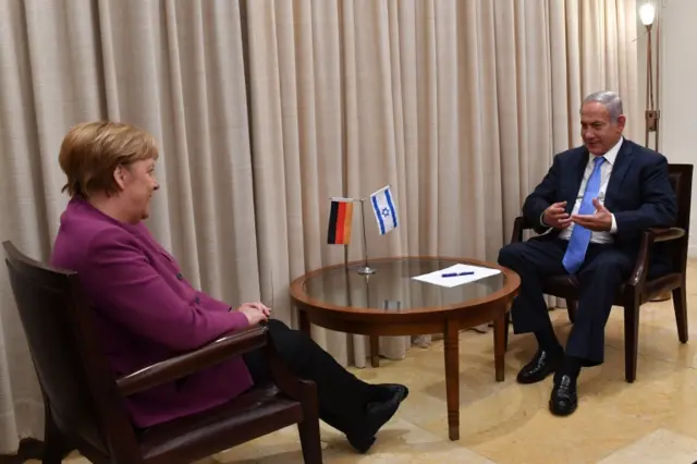 نتانیاهو و مرکل