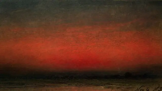 Sketsa langit krakatau 1883