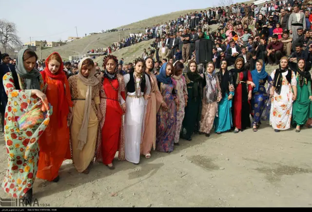 جشن نوروزی در روستای ژنین