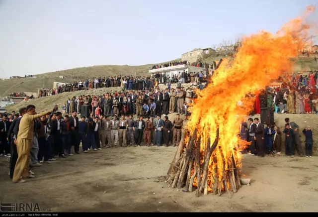 جشن نوروزی در روستای ژنین