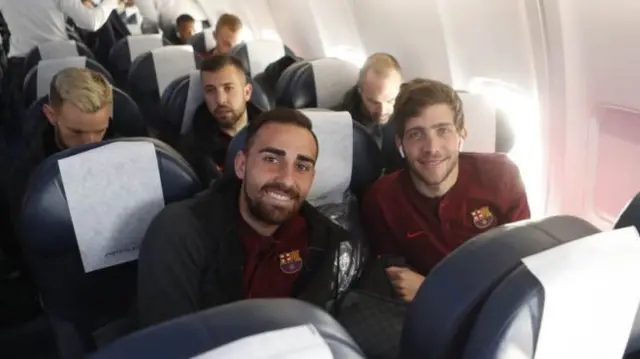 'yan wasan Barcelona