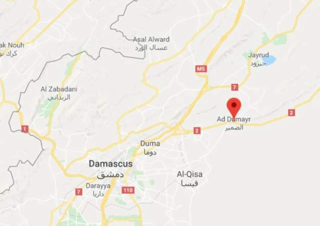 موقع مطار الضمير