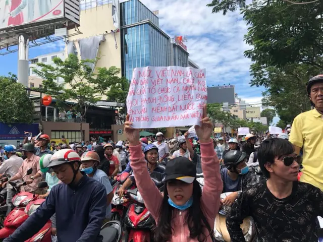 biểu tình tại HCM