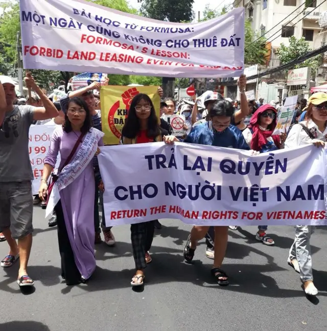 biểu tình tại HCM