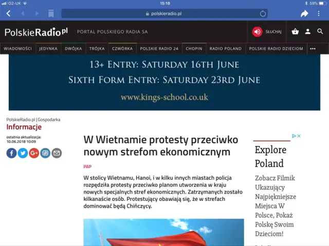 Polskie Radio website
