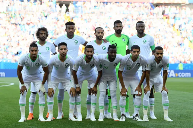 الصورة الرسمية للمنتخب السعودي قبل المباراة