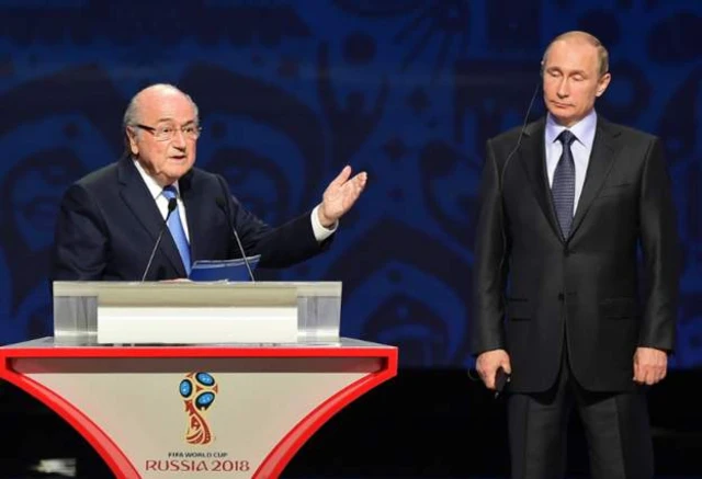 بلاتر كان رئيسا للفيفا عندما حصلت روسيا على حق استضافة كأس العالم 2018 وذلك في العام 2010