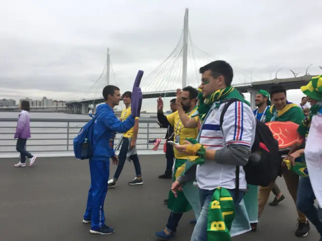 Болельщики в Санкт-Петербурге