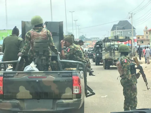 Ọ̀gọ̀ọ̀rọ̀ àwọn ọmọ ogun ti ya wọ Ekiti