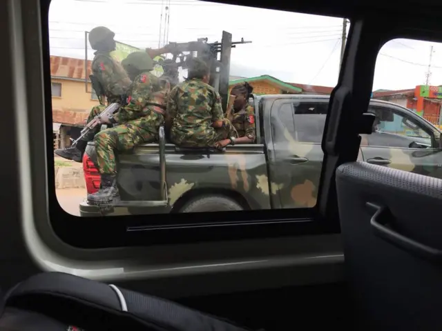 Ọ̀gọ̀ọ̀rọ̀ àwọn ọmọ ogun ti ya wọ Ekiti