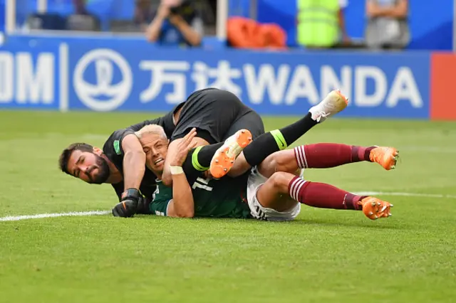 لقطة مميزة من الشوط الأول