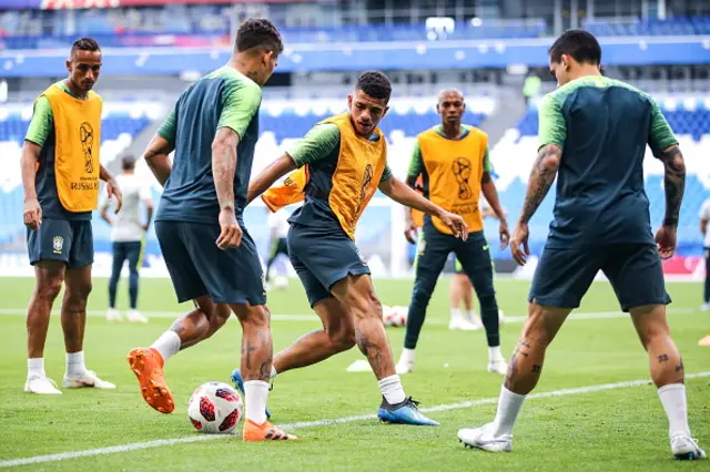 صور من تدريبات منتخب البرازيل قبل مواجهة المكسيك