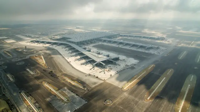 8 Ağustos itibarıyla havalimanında inşaatın durumu