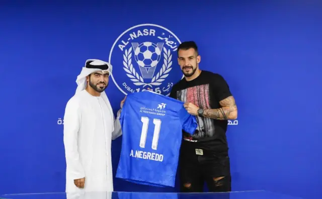 Alvaro Negredo, Al Nasr ile 2 yıllık sözleşmeye imzayı attı