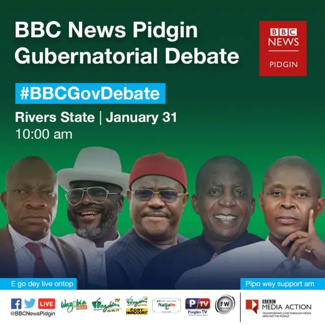 Coverage go dey from our partner stations dem