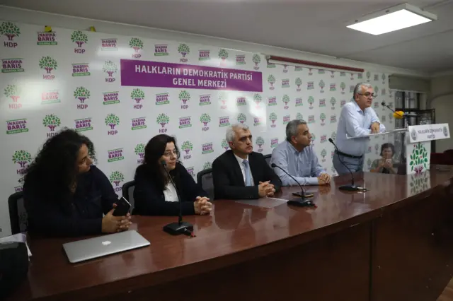 HDP'nin 4 Ekim'de gerçekleştirdiği bir toplantıdan