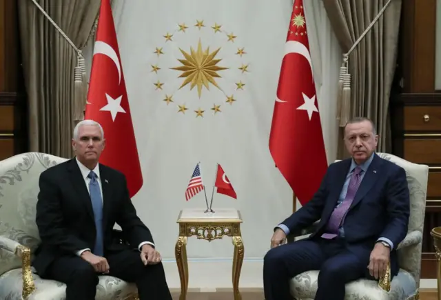 Mike Pence ve Cumhurbaşkanı Erdoğan