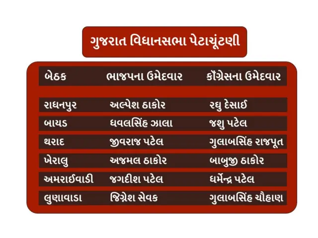 ઉમેદવારોનું લિસ્ટ