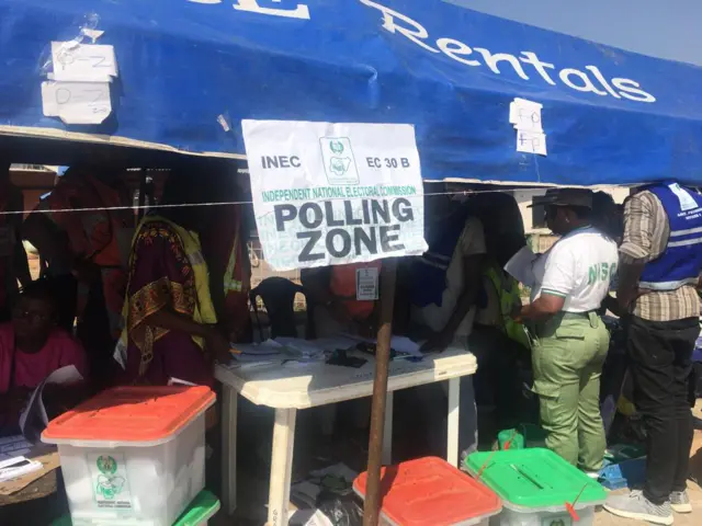 Voting don end for some polling unit for Lokoja, Kogi State.