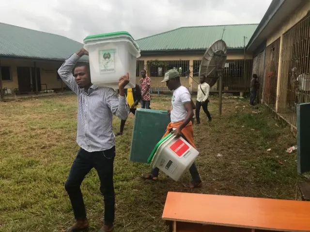 Inec don begin distribute materials for Otuoke