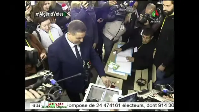 بلعيد انتخابات الجزائر تصويت مترشح
