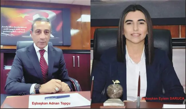 HDPli Bulanık Belediye eş başkanları Adnan Topçu, Eylem Saruca