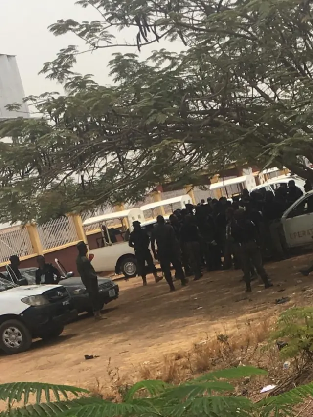 Aworan awọn agbofinro to wa ni ṣepẹ ni Ilorin