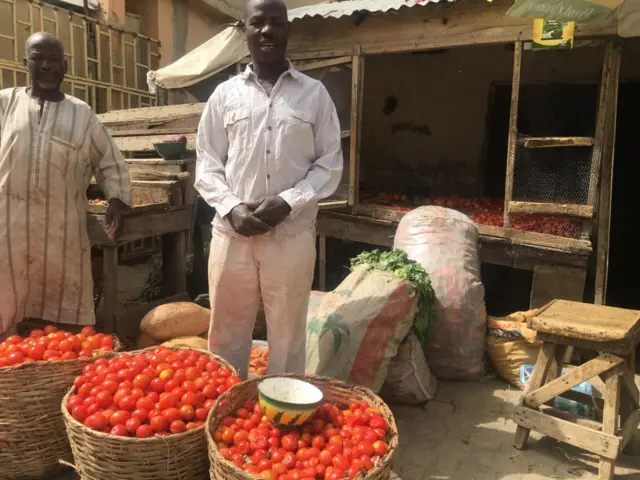 Mallam Gambo wey be tomato seller for Kano