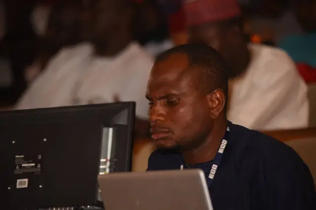 Ma'aikatan BBC a wurin muhawara