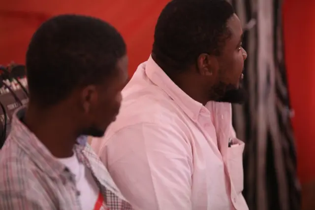 Ma'aikatan BBC a wurin muhawara